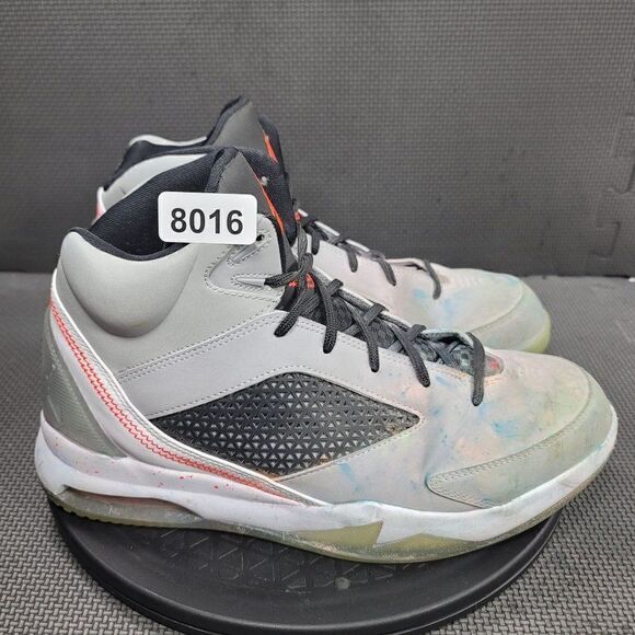 Jordan Flight Remix Shoes Mens Sz 9 Grey Black Athletic Trainers - Picture 1 of 9
